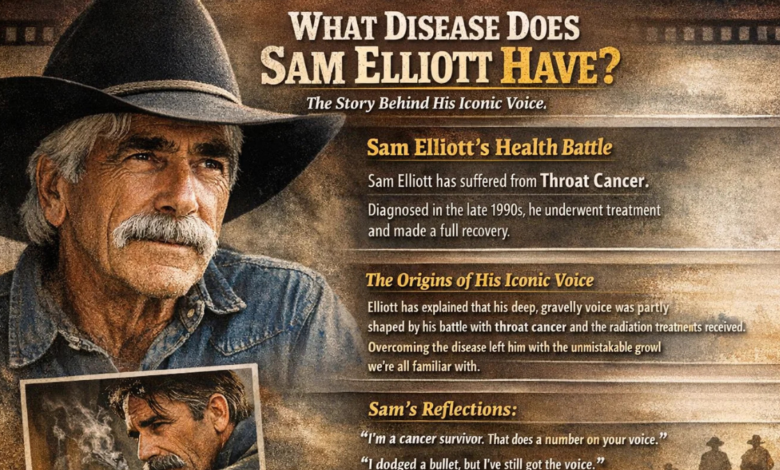 what disease does Sam Elliott have