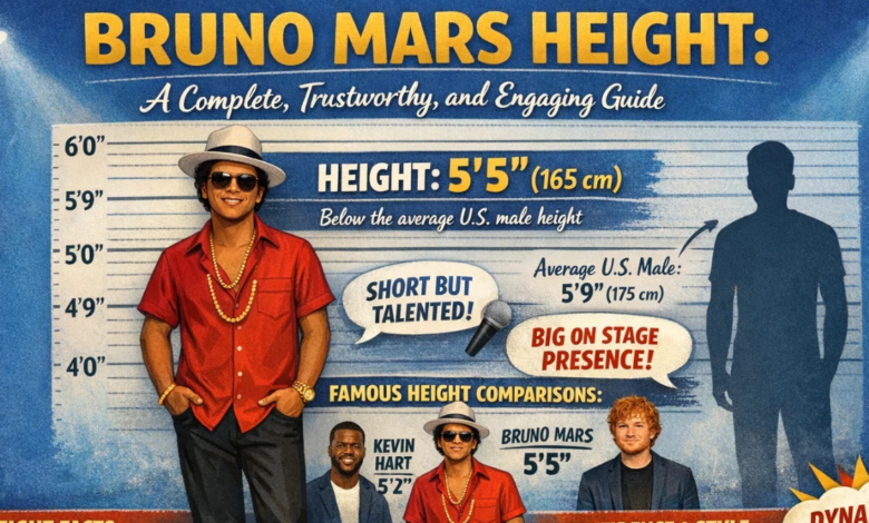 Bruno Mars Height