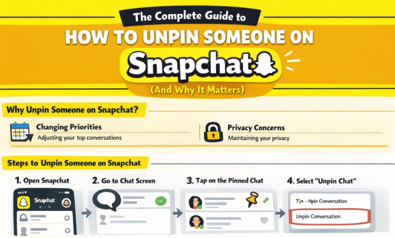 How to Unpin Someone on Snapchat