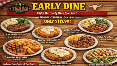 Texas Roadhouse Menu with Prices Early Dine